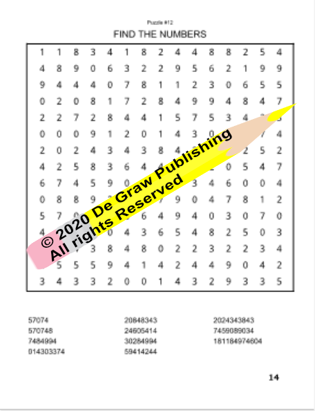 Fun Mind Games Number Word Search Book 3