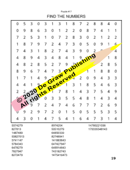 Fun Mind Games Number Word Search Book 5