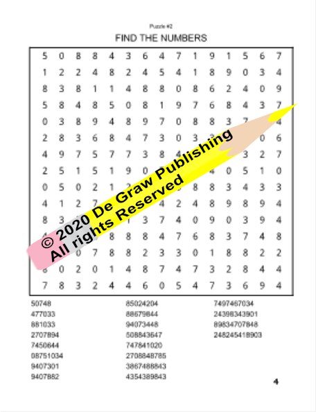 Fun Mind Games Number Word Search Book pic 1