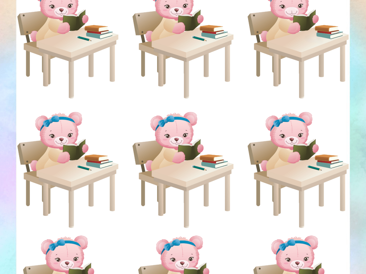 Find the Difference Teddy Bear and Teddy Bear Games, Mazes, and Coloring Pages Mini&nbsp;Pack