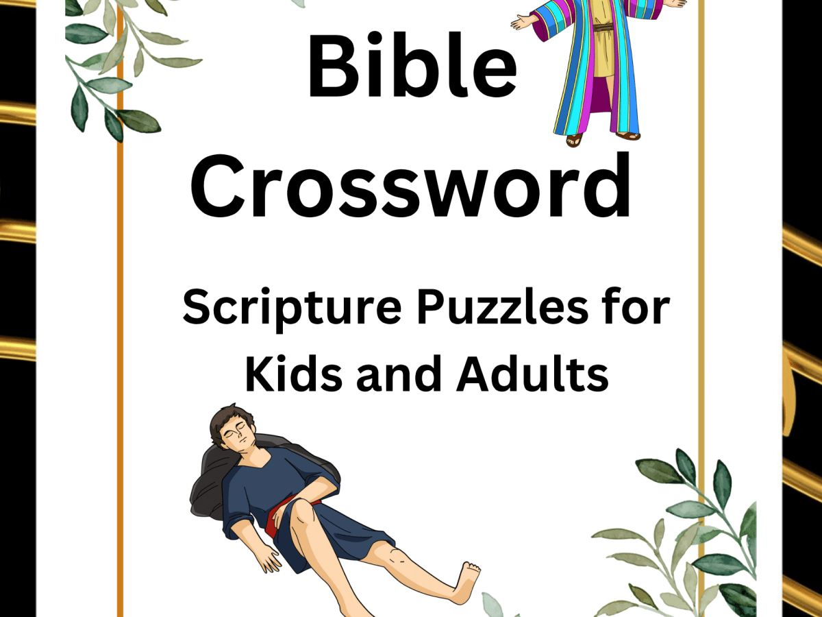 Bible Crossword Style Puzzle Digital Download Scripture Games for Kids and&nbsp;Adults