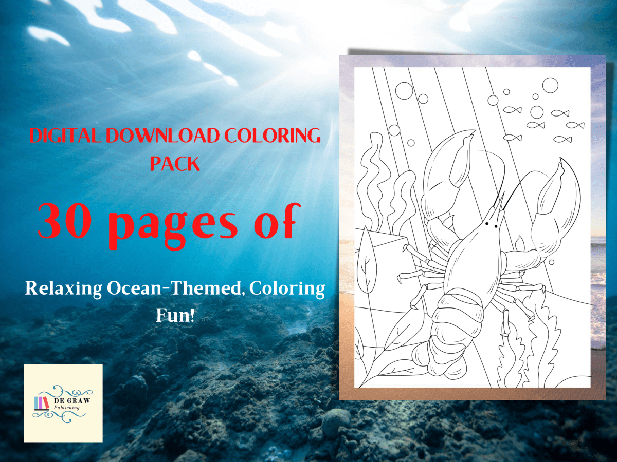 30 Fun and Relaxing Ocean Themed Coloring&nbsp;Pages